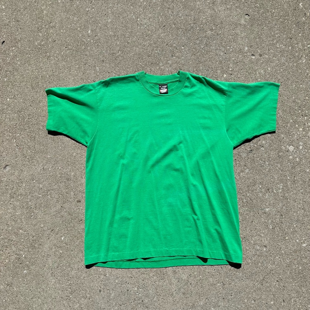 Vintage 90s Screen Stars Best Green t-shirt size Xl/TG